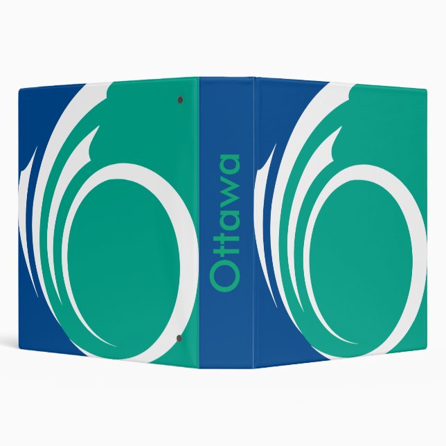 Binder with Flag of Ottawa, Canada (Background)