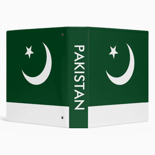 Pakistan R 644 Binder with Flag of Pakistan | Zazzle