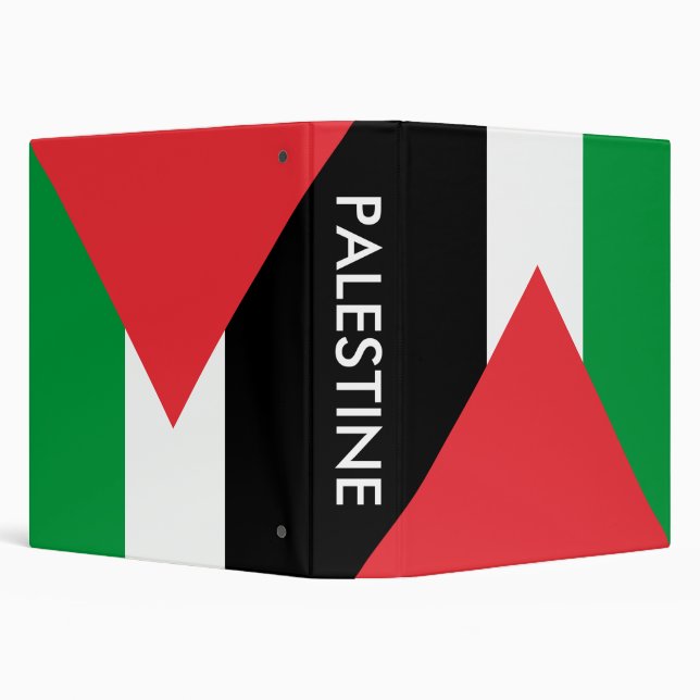 Binder with Flag of Palestine (Background)