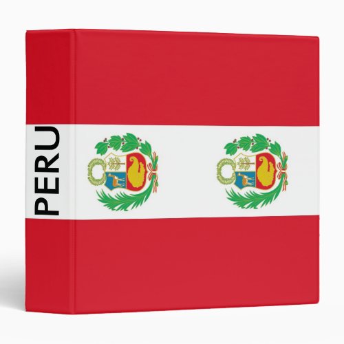 Binder with Flag of Peru