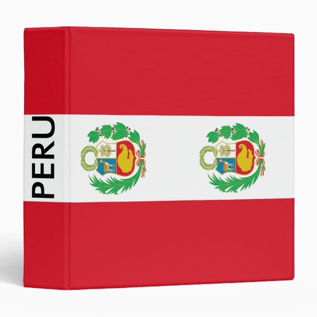 Binder with Flag of Peru (Front/Spine)