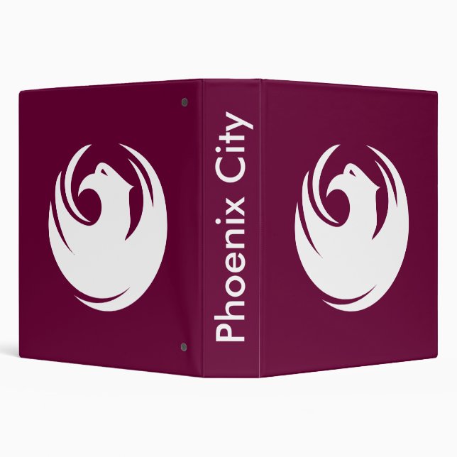 Binder with Flag of Phoenix City, Arizona (Background)