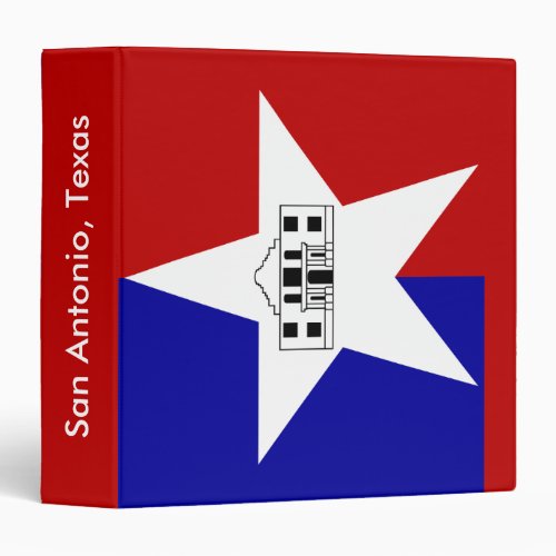 Binder with Flag of San Antonio USA