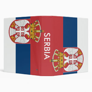 Binder with Flag of Serbia