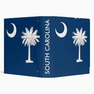 Binder with Flag of South Carolina, USA