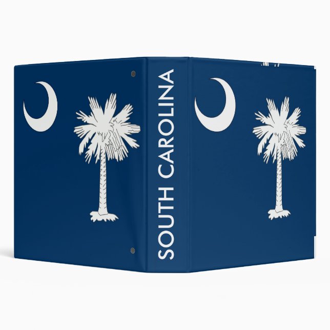 Binder with Flag of South Carolina, USA (Background)