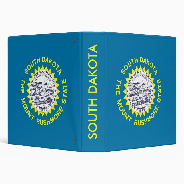 Binder with Flag of South Dakota, USA (Background)