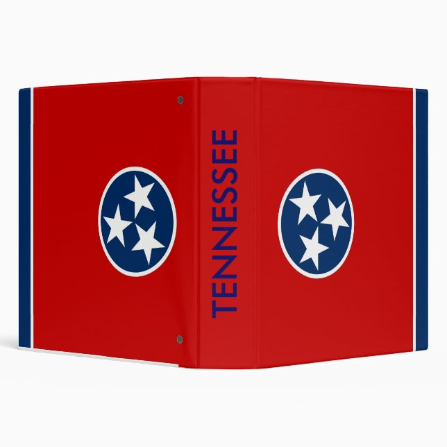 Binder with Flag of Tennessee, USA (Background)