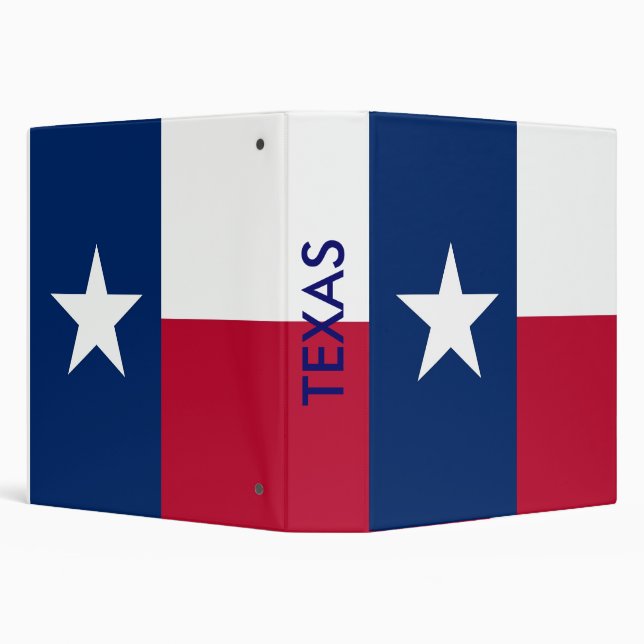 Binder with Flag of Texas, USA (Background)