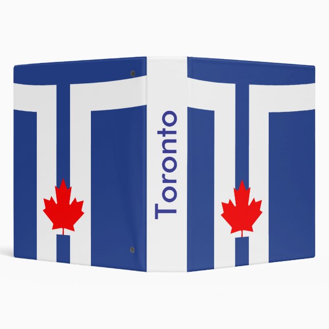 Binder with Flag of Toronto, Ontario (Background)