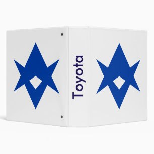 Binder with Flag of Toyota City, Japan