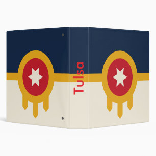 Binder with Flag of Tulsa, Oklahoma