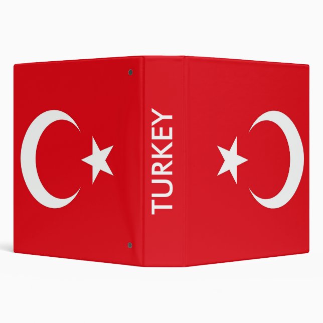 Binder with Flag of Turkey (Background)