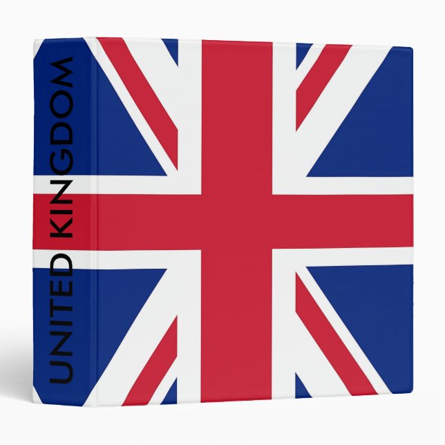 Binder with Flag of United Kingdom (Front/Spine)