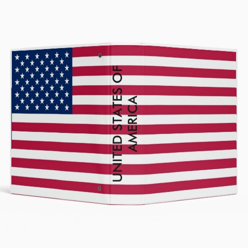 Binder with Flag of United States of America