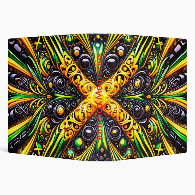 Binder with Jamaican Colors Design (Background)