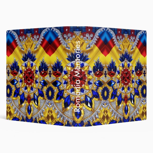 Binder with Romania Colors Design (Background)