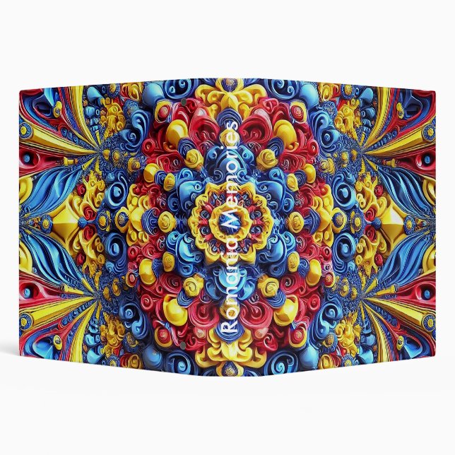 Binder with Romanian Colors Design (Background)