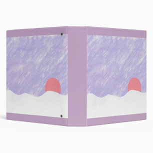 Binder with Sunset Design