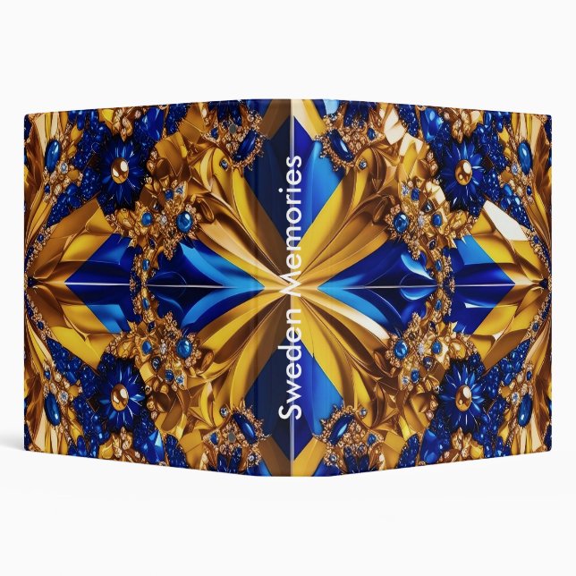 Binder with Sweden Colors Design (Background)
