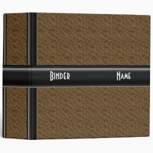 Binder Zizzago Black Brown Leather Look