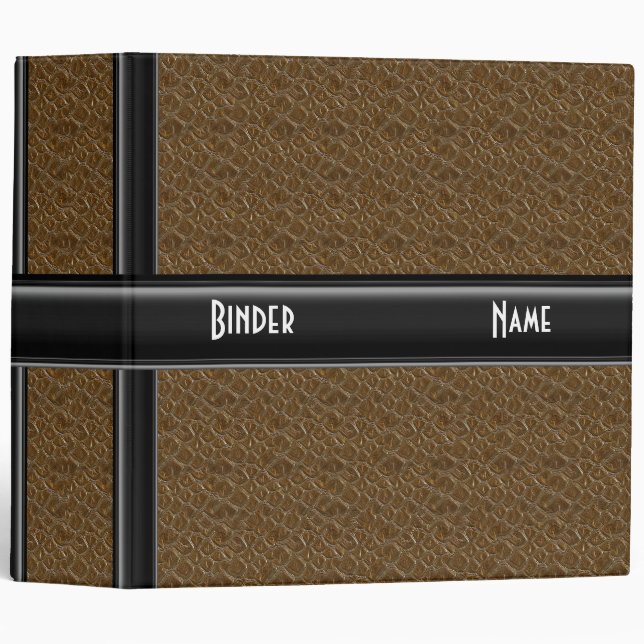 Binder Zizzago Black Brown Leather Look (Front/Spine)