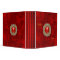 Binder Zizzago Padded Red 2 Silver Gold Jewel