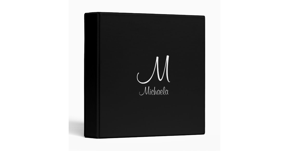 Binders Initial Letter Monogram Template | Zazzle