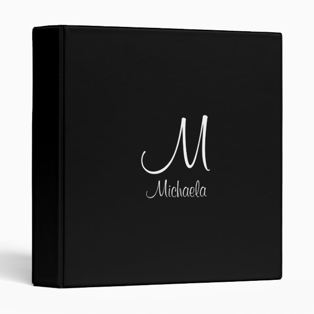 Binders Initial Letter Monogram Template (Front/Spine)