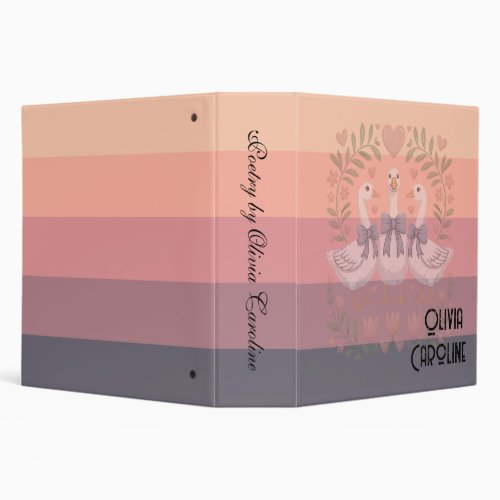 Binders - pastel colors - text can be customized