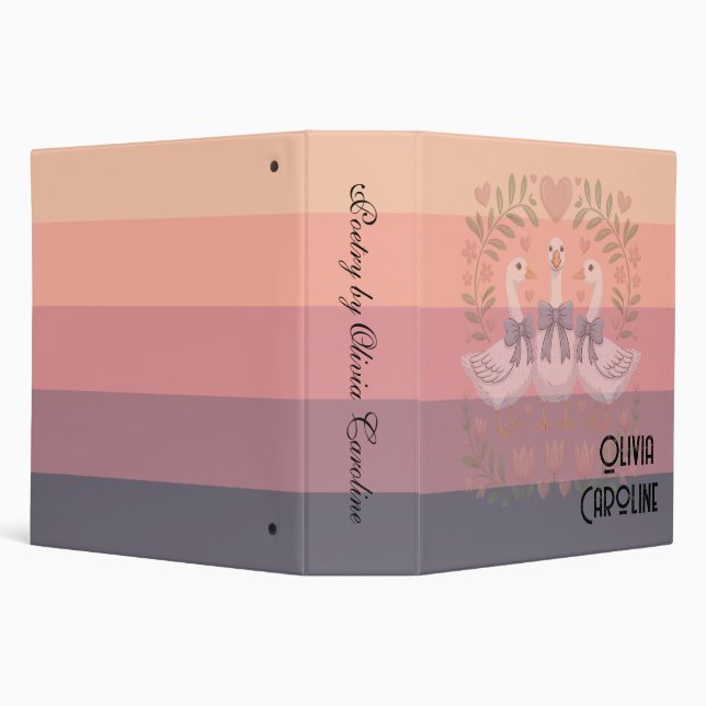 Binders - pastel colors - text can be customized (Background)