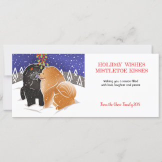 BINDI ALL I WANT FOR XMAS Chow  customize Holiday Card