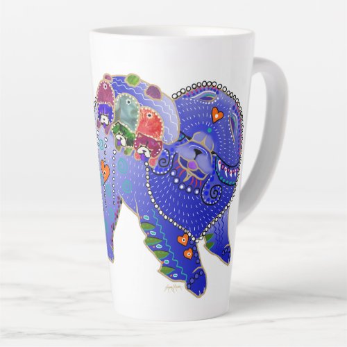 BINDI chow family latte mug