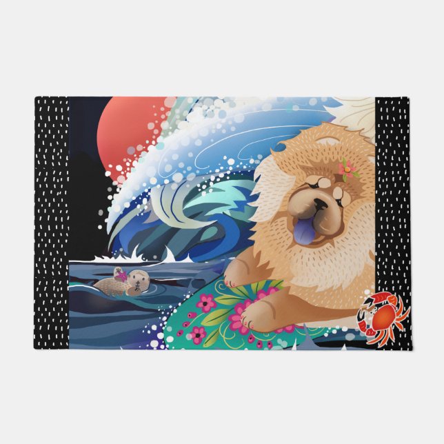 BINDI CHOWABUNGA - Chow door mat 2 sizes (Front)
