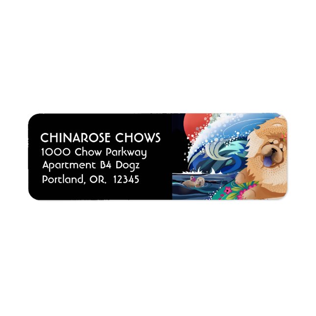 BINDI CHOWABUNGA- Return Address Labels Customize (Front)