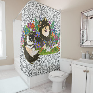 BINDI  Finnish Lapphund shower curtain