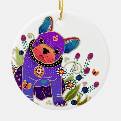 BINDI FRENCHIE bulldog ornament