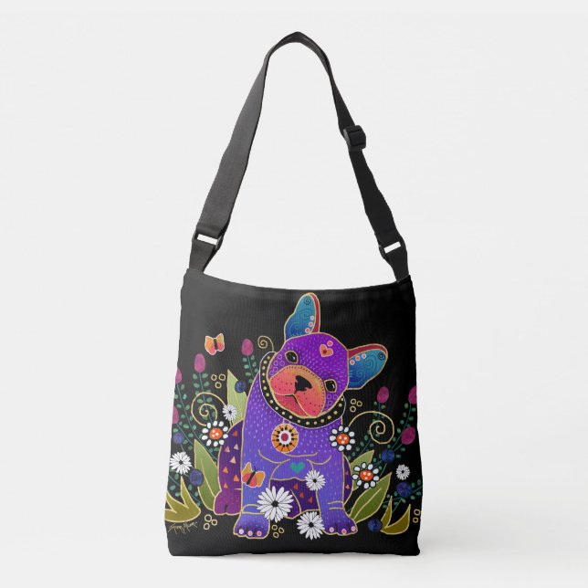 BINDI FRENCHIE- French Bulldog tote or crossbody (Front)