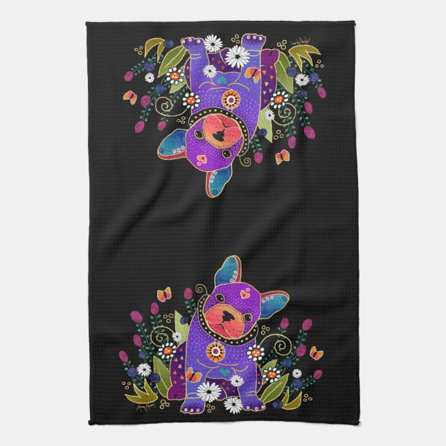 BINDI FRENCHIE  ringside towel/kitchen towel (Vertical)