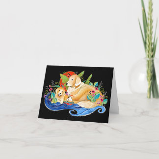 BINDI GOLDEN RETRIEVER CARD