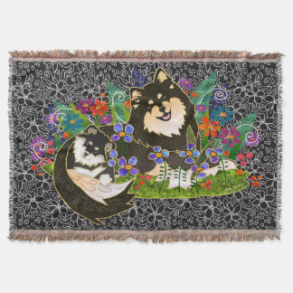 BINDI LAPPY Finnish Lapphund woven tapestry throw Throw Blanket