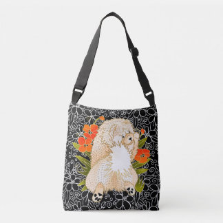 BINDI MINGSIE cream chow crossbody or tote-2 sizes Bag