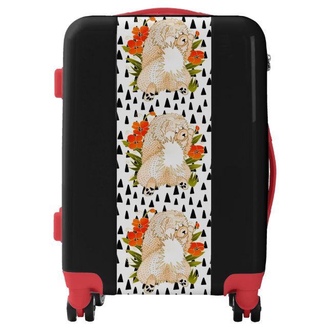 BINDI MINGSIE cream chow  luggage -choose size (Front)