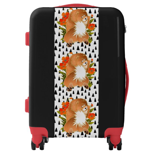 BINDI MINGSIE red chow  luggage -choose size (Front)