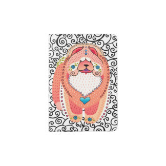 BINDI orange chow passport holder