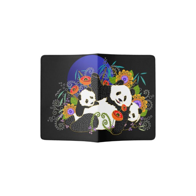 BINDI PANDAS passport holder (Opened)