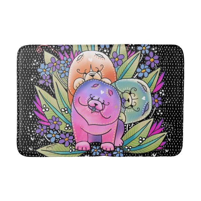 BINDI PLAYDATE CHOW  - Crate or Bath Mat (Front)