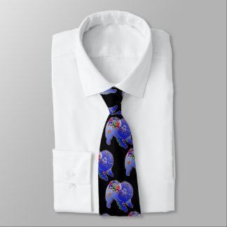 BINDI ROUGH CHOW - designer necktie