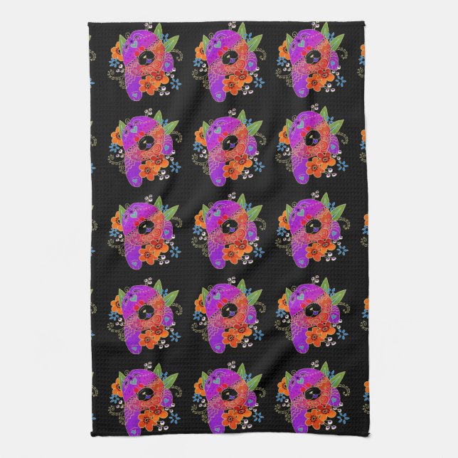BINDI rough chow ringside towel/kitchen towel (Vertical)