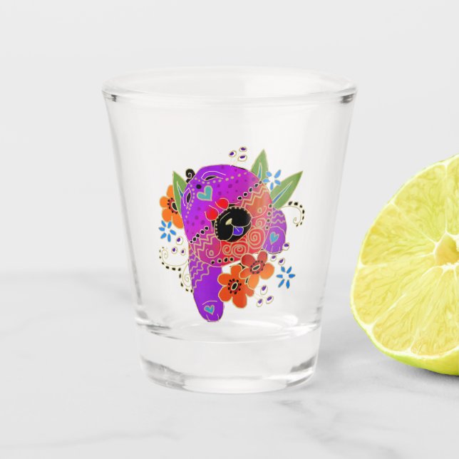BINDI  ROUGH CHOW    shot glass (Front)
